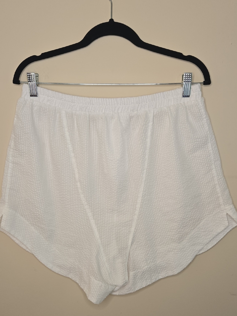 Intimately Free People White Seersucker Boxer Shorts Lounge Medium - Picture 6 of 7